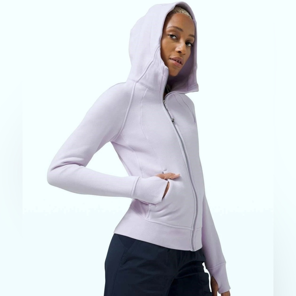 Lululemon Scuba Hoodie Full Zip Lavender Dew - Pastel Purple RARE - NWT Sz 8